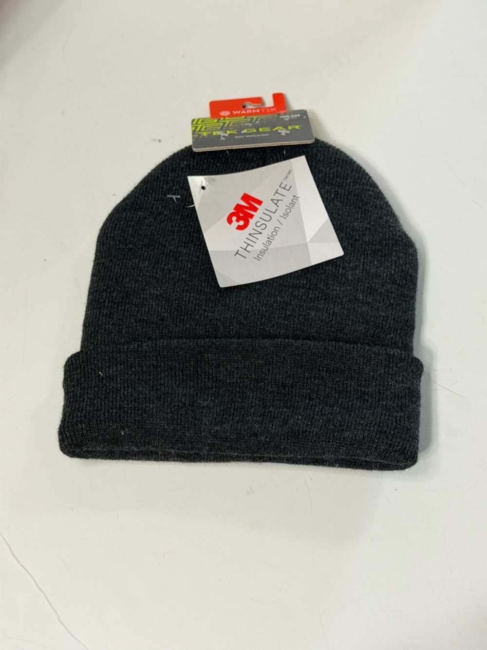 3M Thinsulate Charcoal‎ Knit Beanie - Men